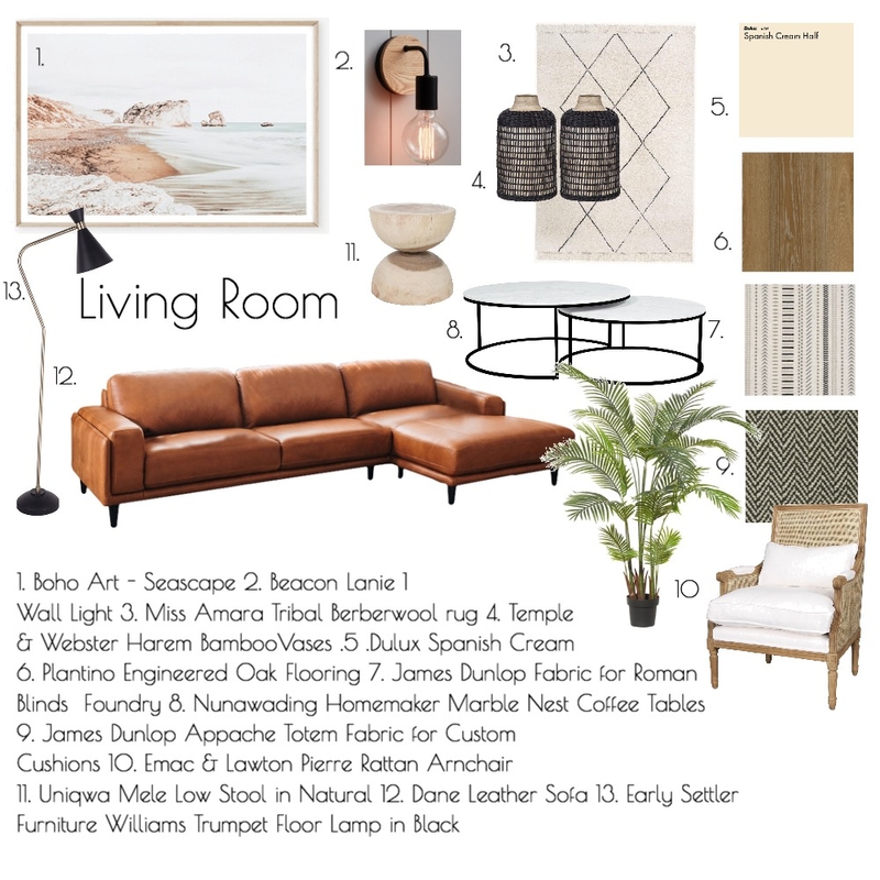 Living Room | Mod 9 Mood Board by CJR - Interior Consultant on Style Sourcebook
