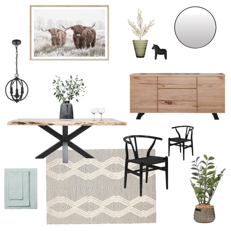 Modern Country Dining Room Mood Board by meganmcguinness on Style Sourcebook