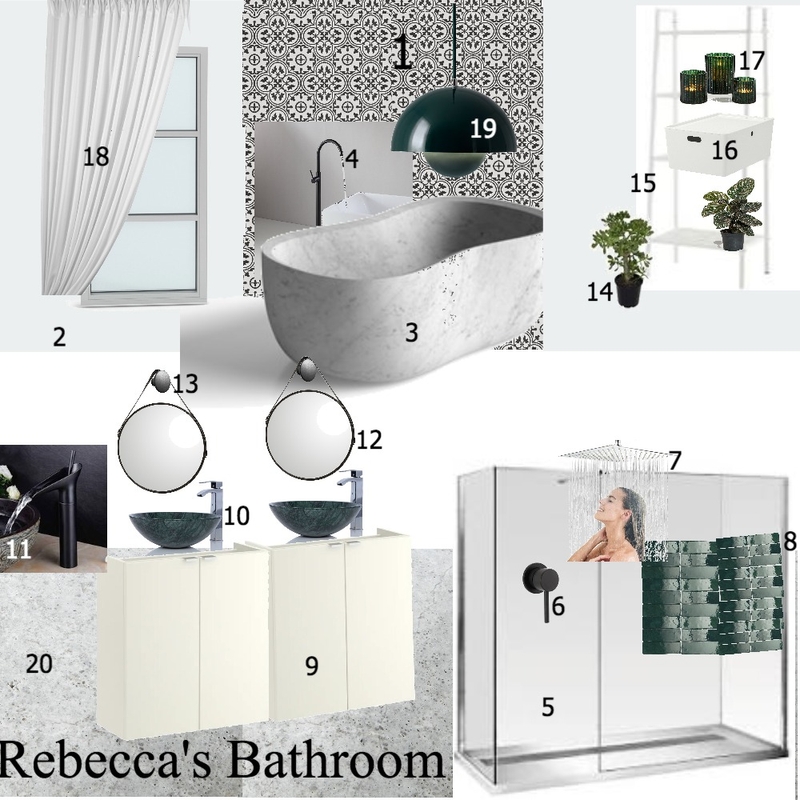 Beckys bathroom Mood Board by TaraStirling on Style Sourcebook