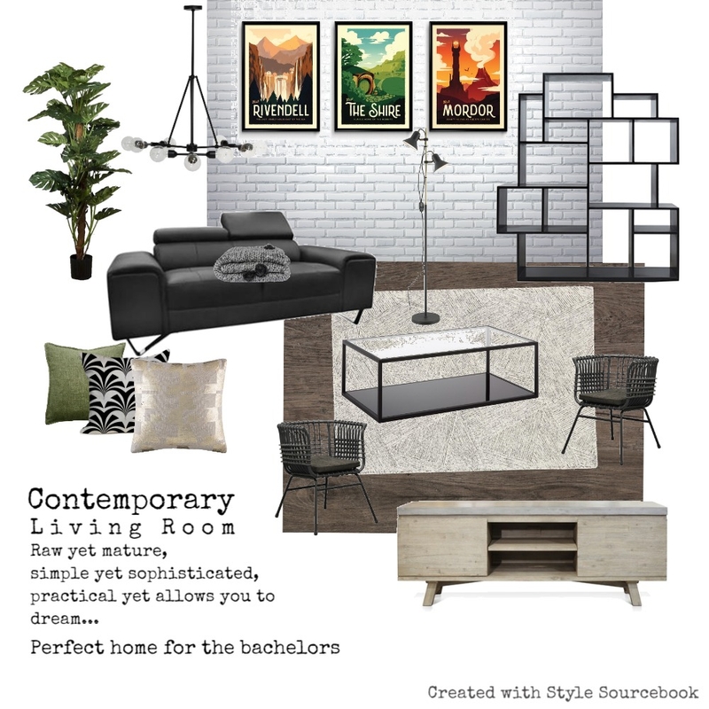 Contemporary Living Room Mood Board by laurenxhjk on Style Sourcebook