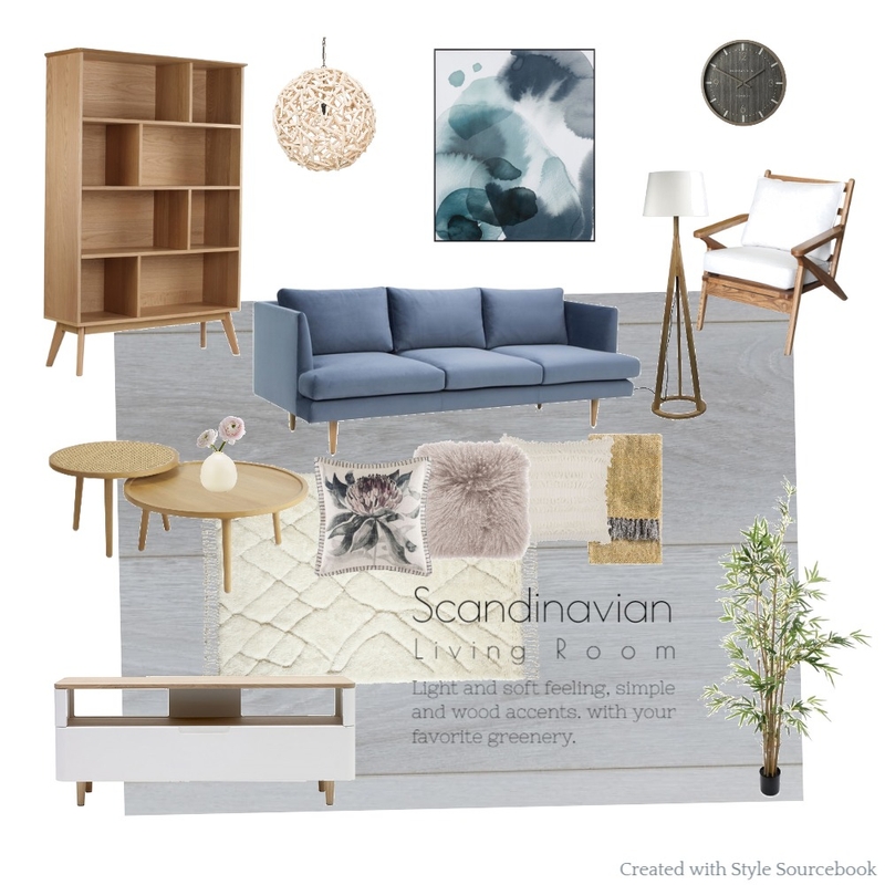 Nordic Living Room Mood Board by laurenxhjk on Style Sourcebook
