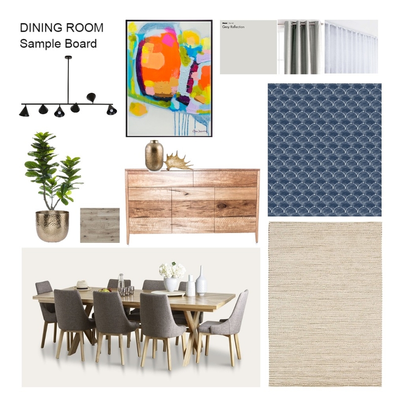 Dining Room Sample Board Mood Board by vingfaisalhome on Style Sourcebook