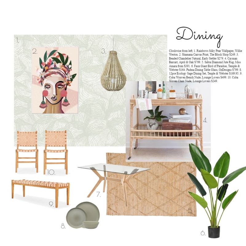 Dining Mood Board by MF on Style Sourcebook