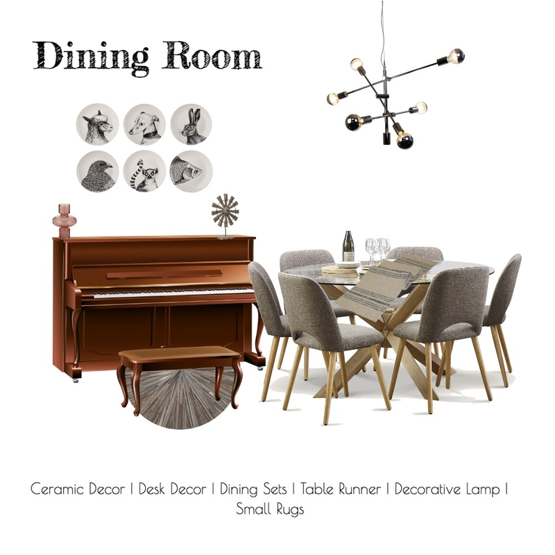Minimalist Dining Room Mood Board by ditadot on Style Sourcebook