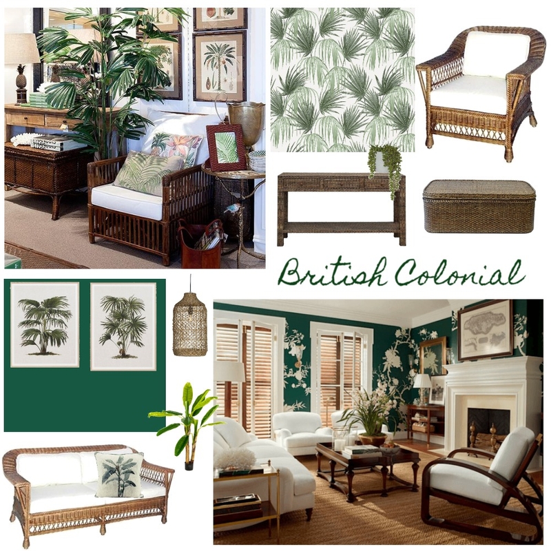 British Colonial Mood Board by interiorology on Style Sourcebook