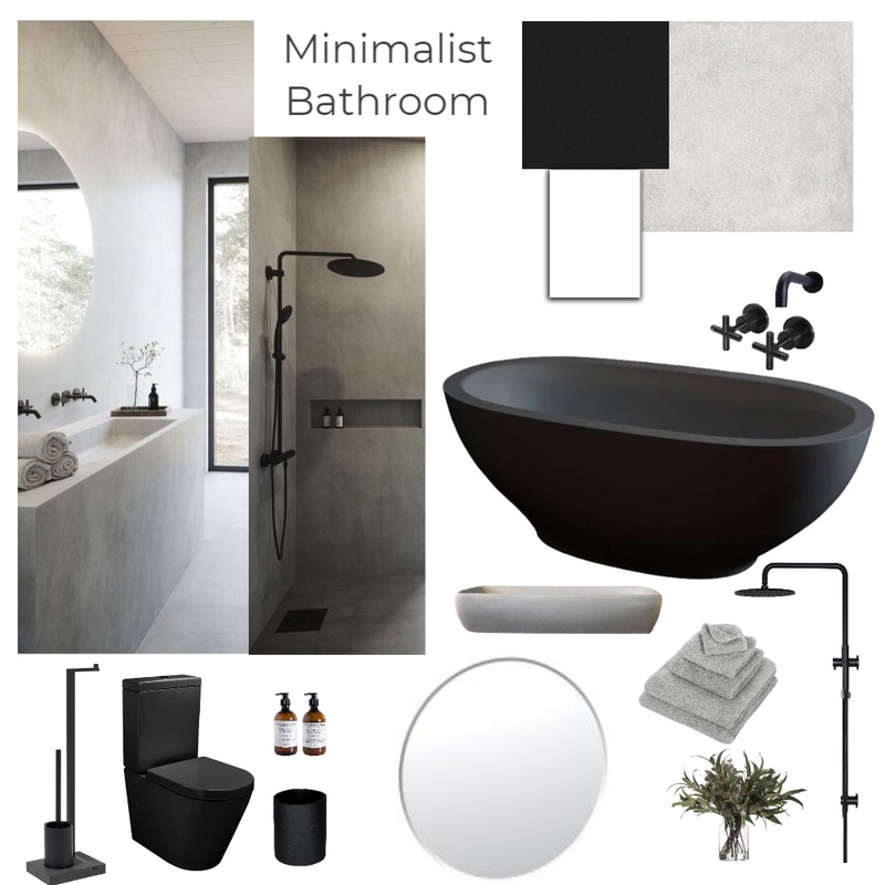 Minimal Bathroom Mood Board by Hadees.ko on Style Sourcebook