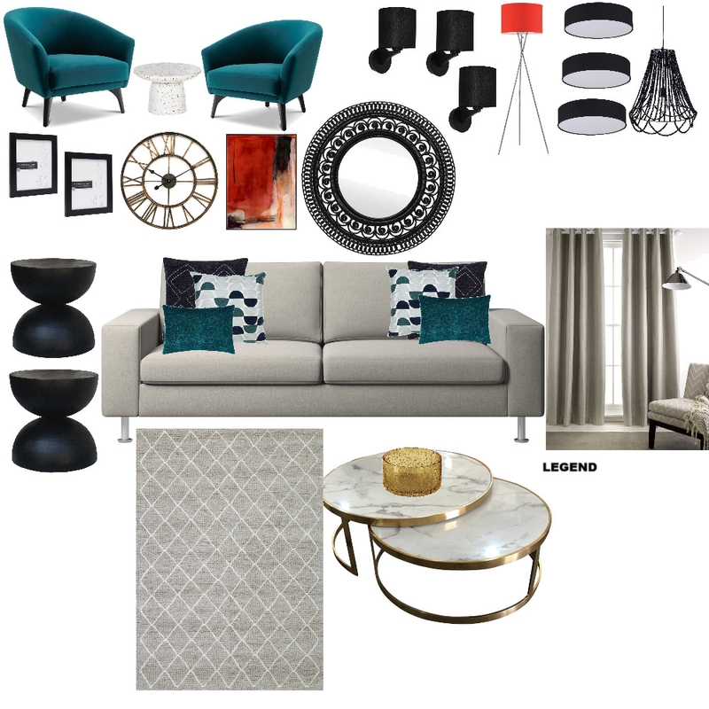 LIVING ROOM Mood Board by Homeville Interiors on Style Sourcebook