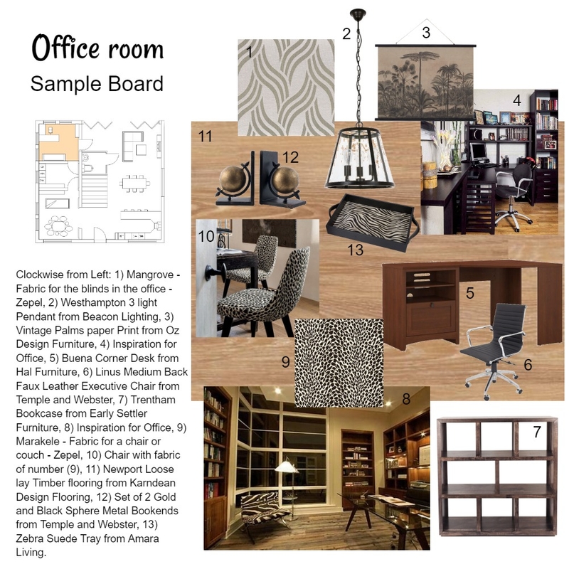 Office Room Mood Board by Michelle Baker on Style Sourcebook