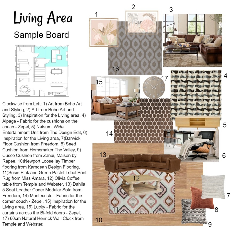 Living Room Mood Board by Michelle Baker on Style Sourcebook