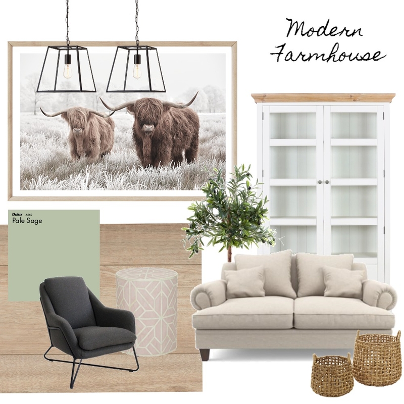 Modern Farmhouse Style Mood Board by Lucinda Craig on Style Sourcebook