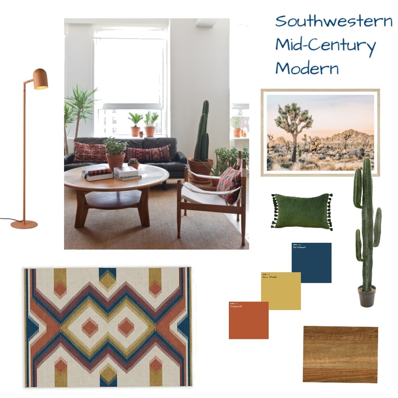 Southwestern Mid-Century Modern 2 Mood Board by Jess Lazell on Style Sourcebook