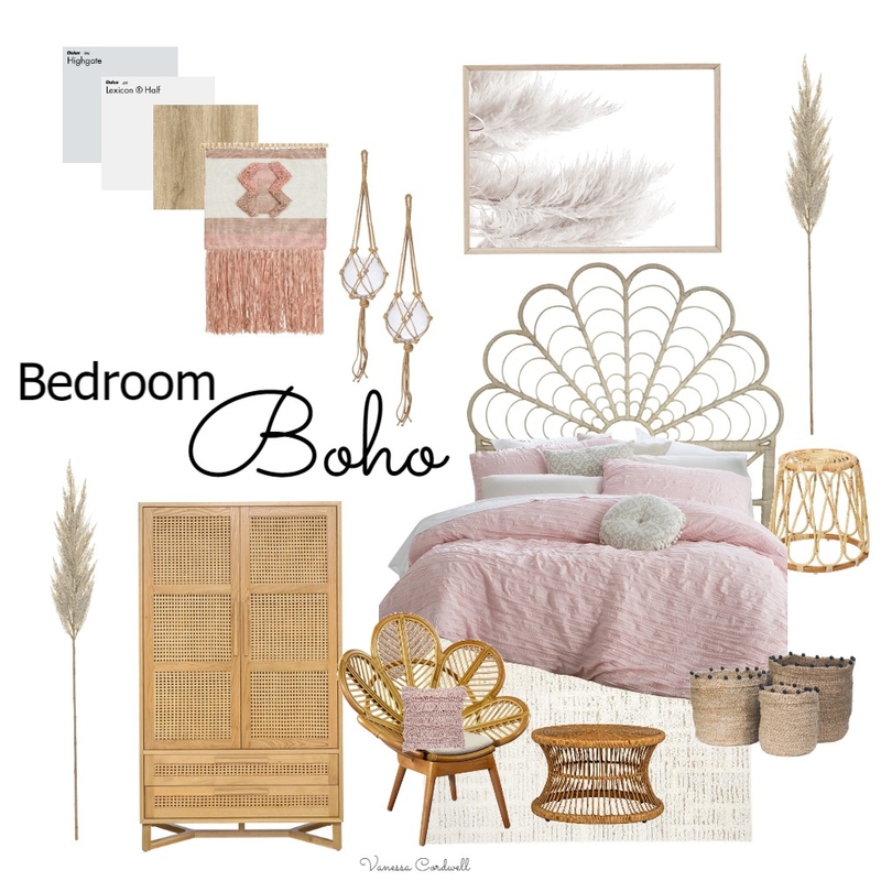 boho bedroom Mood Board by Vanessa Cordwell on Style Sourcebook