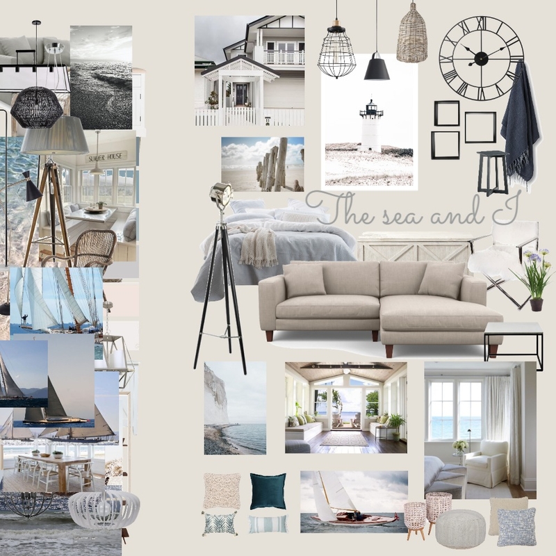 The sea and I Mood Board by Veerle on Style Sourcebook