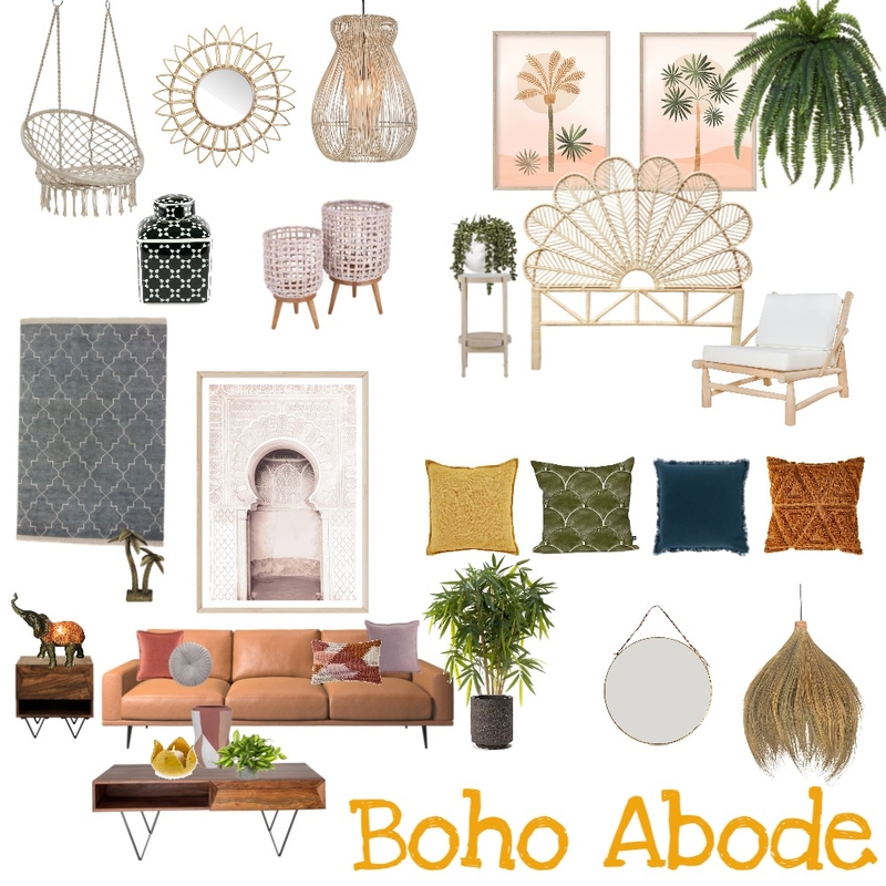 Boho Abode Mood Board by Johnna Ehmke on Style Sourcebook