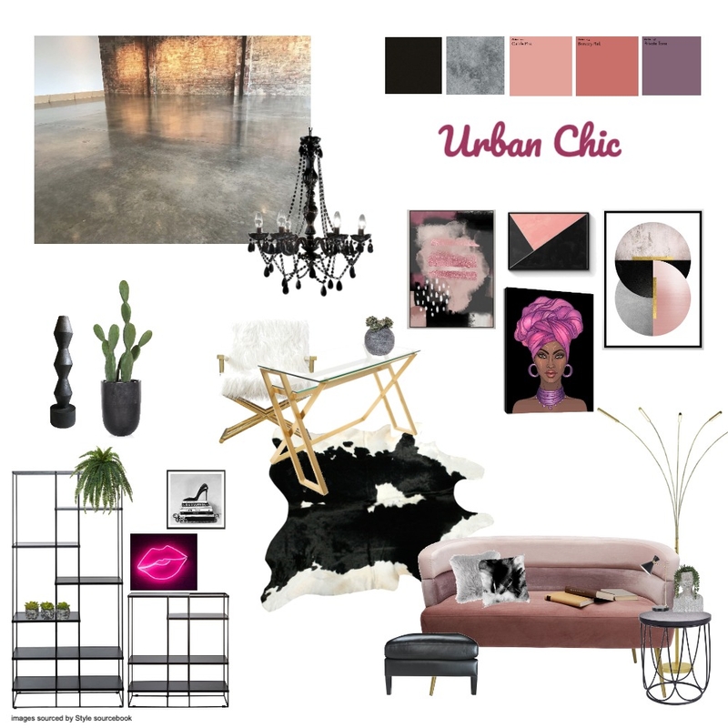 Home office - Urban Chic Mood Board by Stella Silva on Style Sourcebook
