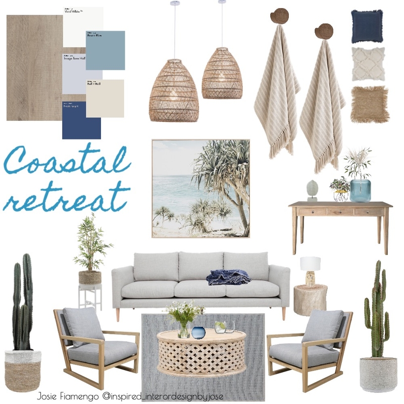 Coastal Retreat Mood Board by Inspired_interiordesignbyjose on Style Sourcebook