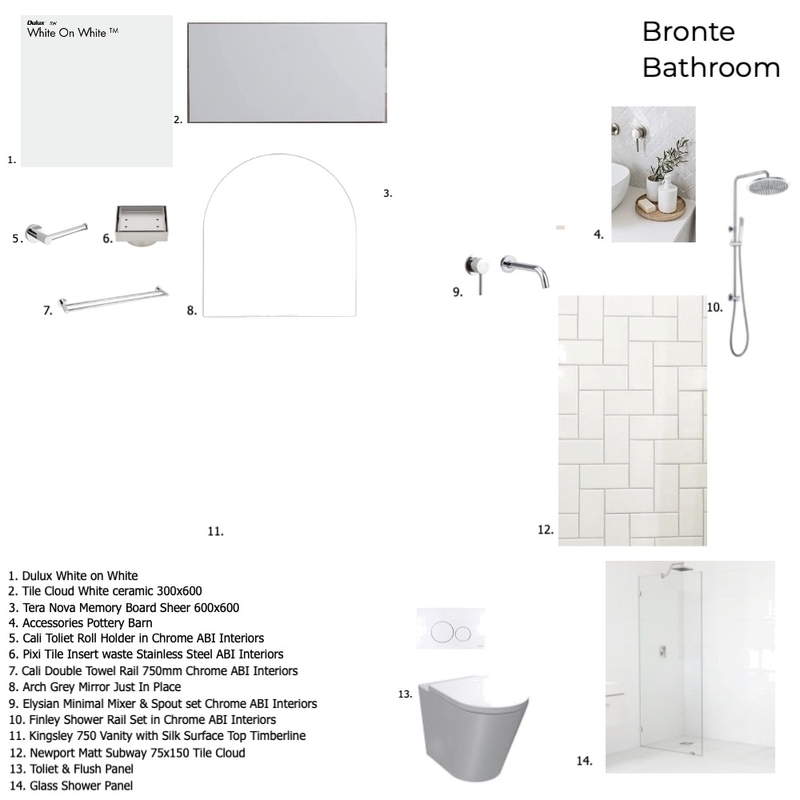 Bronte Bathroom 2 Mood Board by Jo Aiello on Style Sourcebook