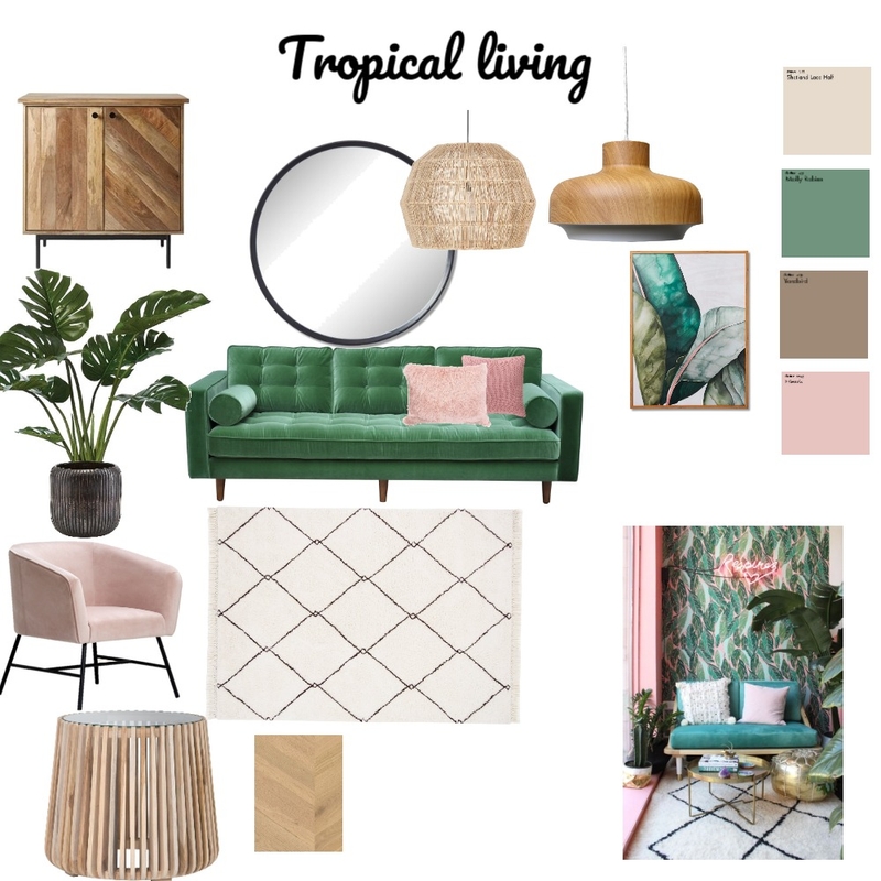 modern tropical Mood Board by ruth kissos tyler on Style Sourcebook