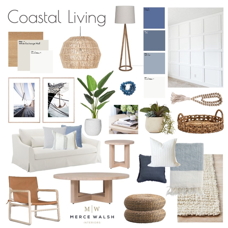 Coastal Living Mood Board by Merce Walsh Interiors on Style Sourcebook