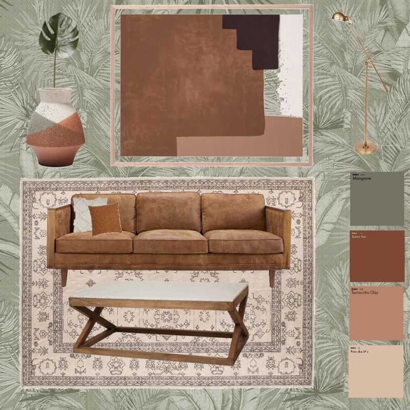 Retro Palms Mood Board by Ellen Rose Interiors on Style Sourcebook