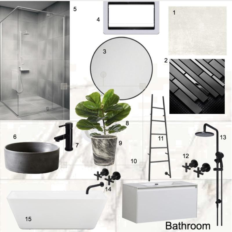 Bathroom Mood Board by Zaileen on Style Sourcebook