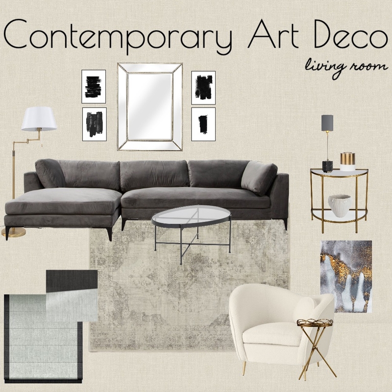 Flavia Deeley - Living room Mood Board by RLInteriors on Style Sourcebook