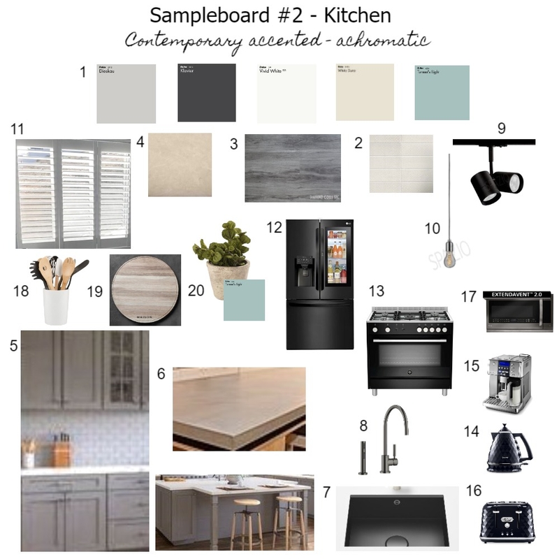 Kitchen Sample board Mood Board by Simone Oberholzer on Style Sourcebook