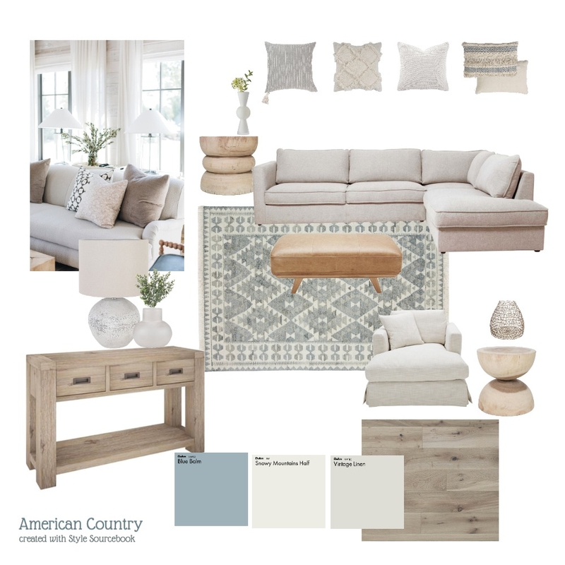 American Country Mood Board by Renee Lancaster on Style Sourcebook