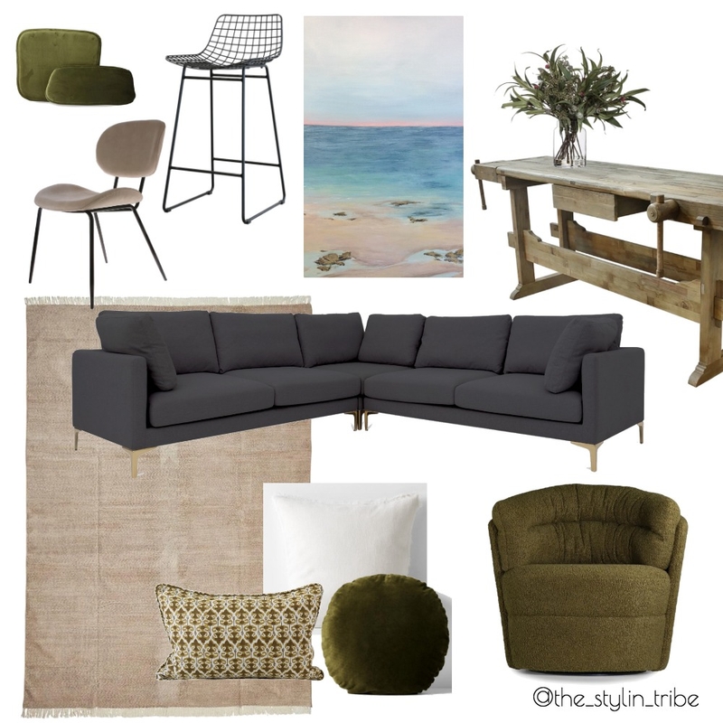 warm and calming living Mood Board by The Stylin Tribe on Style Sourcebook