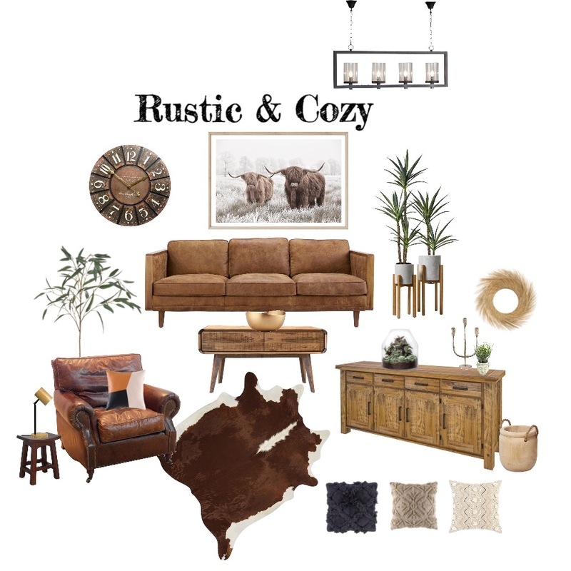 Rustic Mood Board by Johnna Ehmke on Style Sourcebook