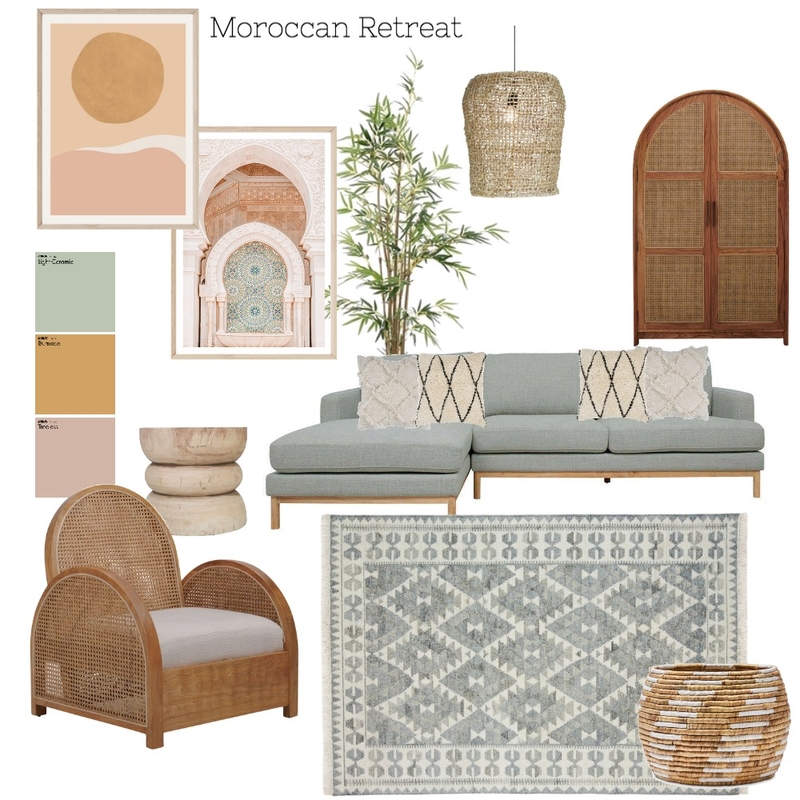 Modern Moroccan Mood Board by hannahclarkinteriors on Style Sourcebook