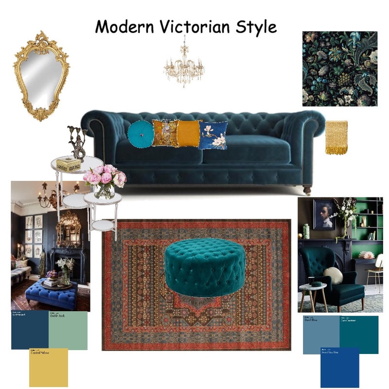 Modern Victorian Style Mood Board by marieselene on Style Sourcebook