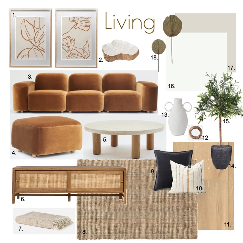 Living Module 9 Mood Board by jaymelang on Style Sourcebook