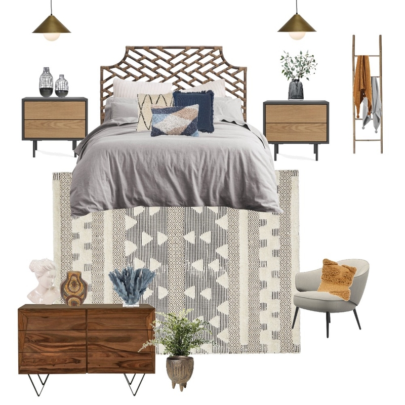 Bedroom Mid Century Modern Mood Board by MelissaKW on Style Sourcebook