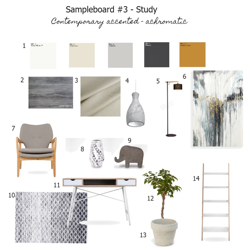 Study Sampleboard Mood Board by Simone Oberholzer on Style Sourcebook