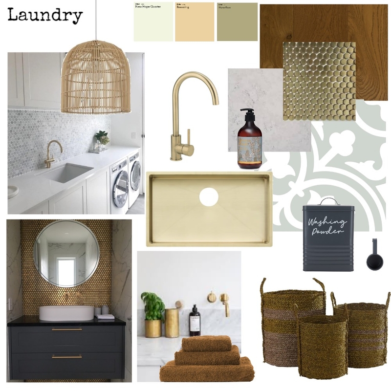 Sample Board template - Laundry Mood Board by ZenteriorDesigns on Style Sourcebook