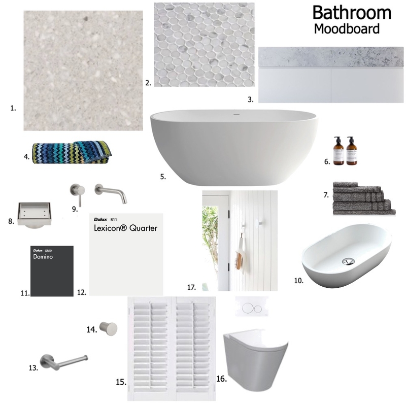 Bathroom Mood Board by Jo Aiello on Style Sourcebook