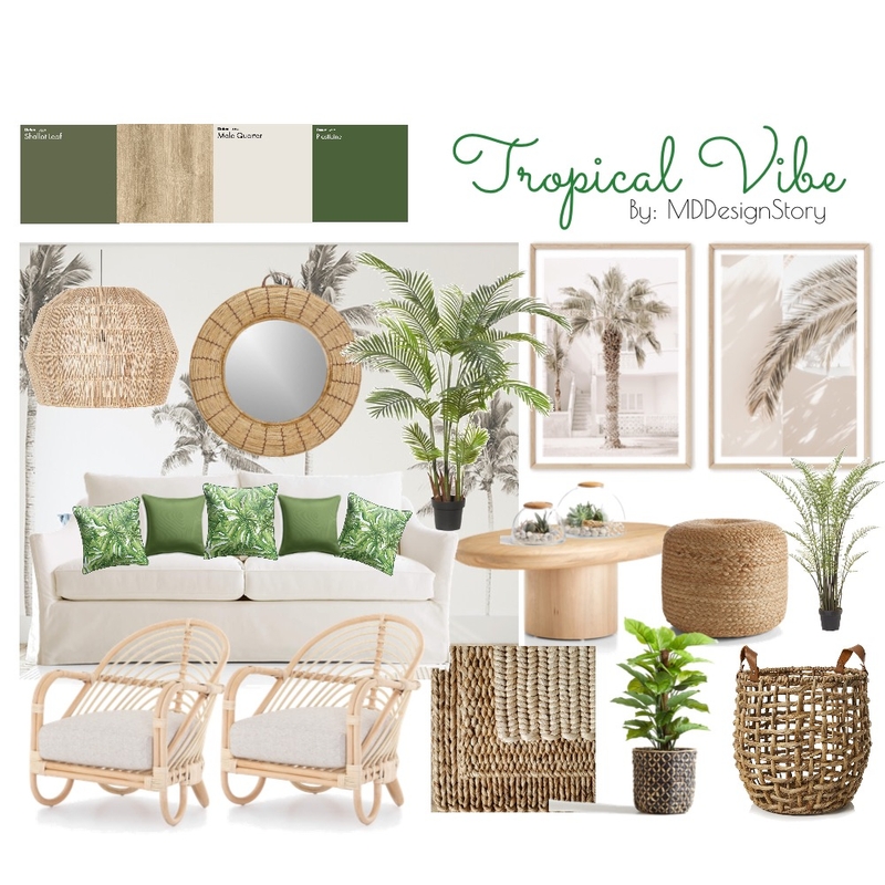 Tropical Vibe Mood Board by MDDesignstory on Style Sourcebook