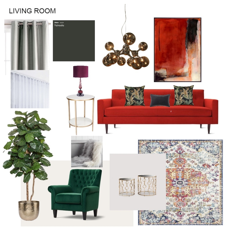 Neha Mangal Living Room Mood Board by vingfaisalhome on Style Sourcebook
