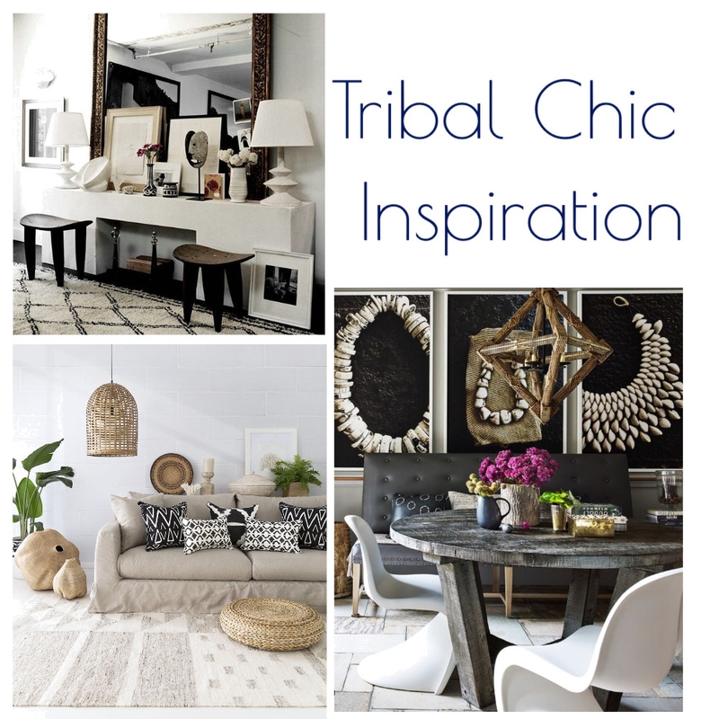 Tribal Chic Inspiration Mood Board by Kohesive on Style Sourcebook