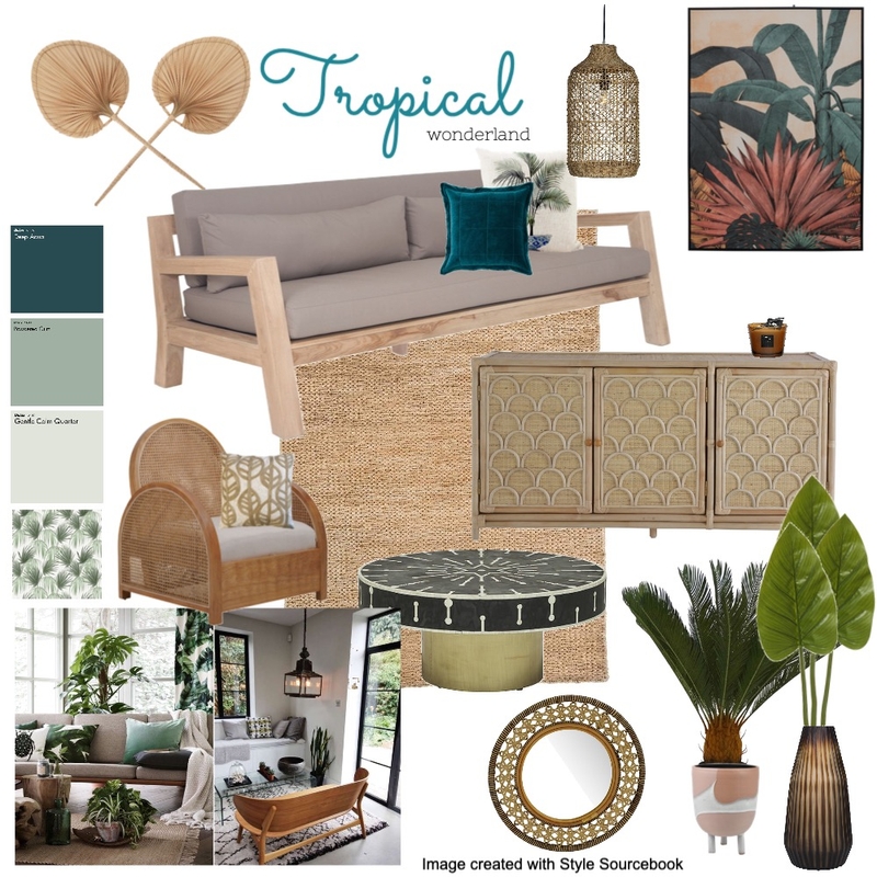 Tropical Wonderland Mood Board by leezel73 on Style Sourcebook