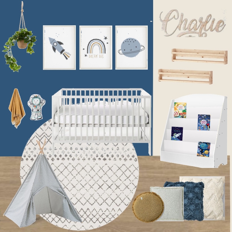 Charlie's Room - Space Theme Mood Board by ash.lauren on Style Sourcebook