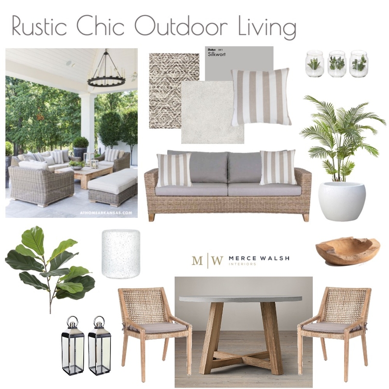 Outdoor Setting Mood Board by Merce Walsh Interiors on Style Sourcebook