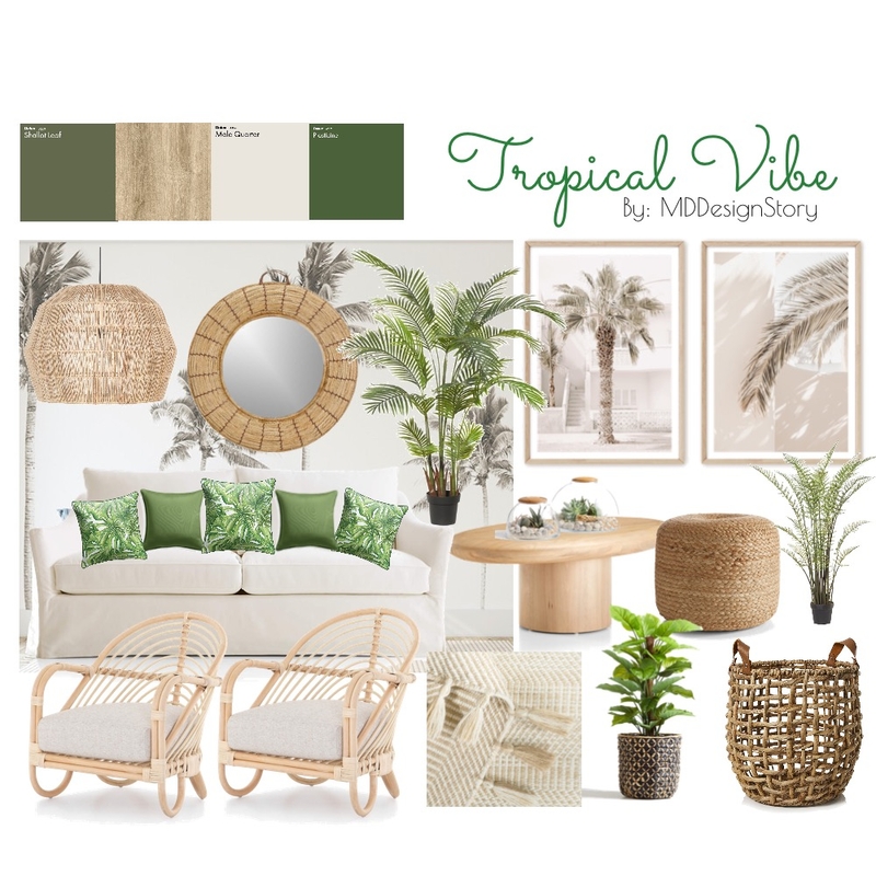 Tropical Vibe Mood Board by MDDesignstory on Style Sourcebook