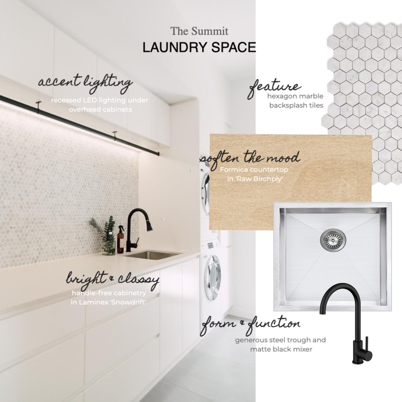 THE SUMMIT - Laundry Space Mood Board by fiksconstruction on Style Sourcebook