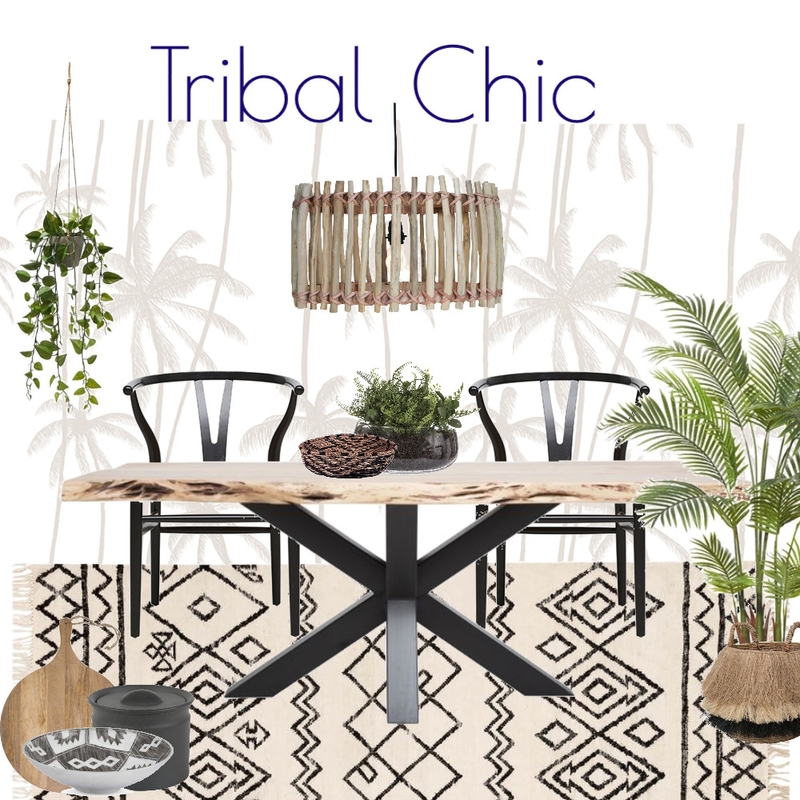 Tribal Chic Dining Room Mood Board by Kohesive on Style Sourcebook
