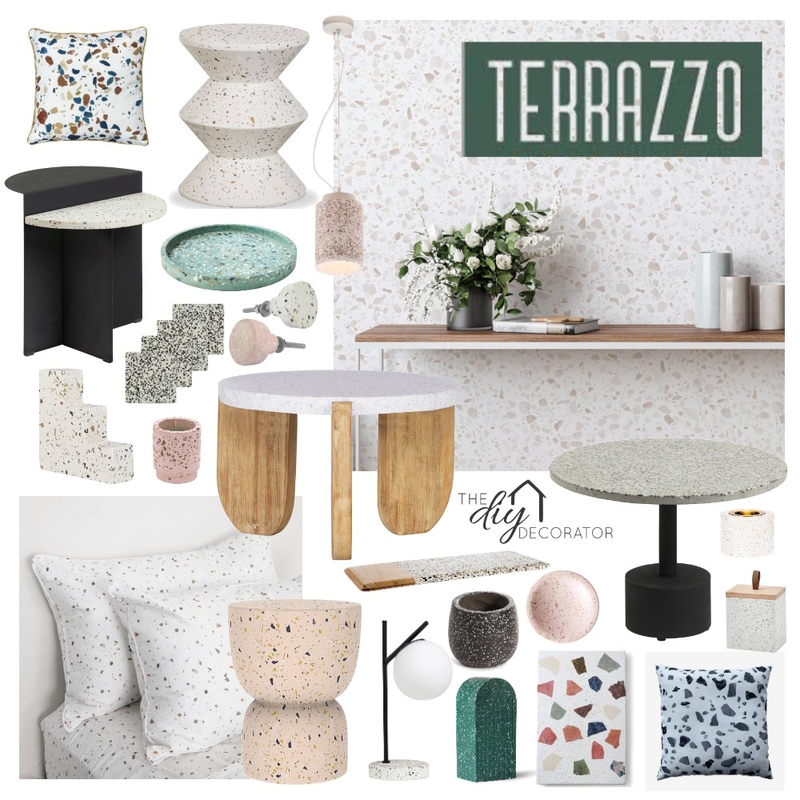 Terrazzo Mood Board by Thediydecorator on Style Sourcebook