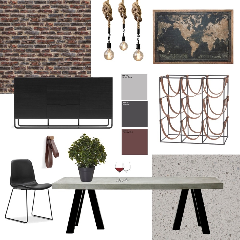 Industrial Dining Room Mood Board by meganmcguinness on Style Sourcebook