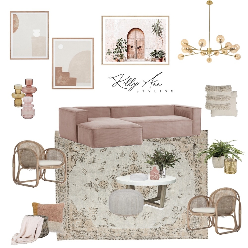 Boho Blush Mood Board by Kelly on Style Sourcebook