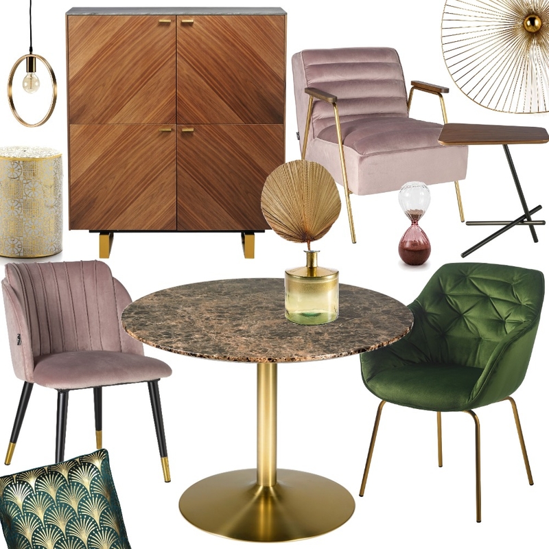 Velvet, marble & gold Mood Board by ghali.g on Style Sourcebook